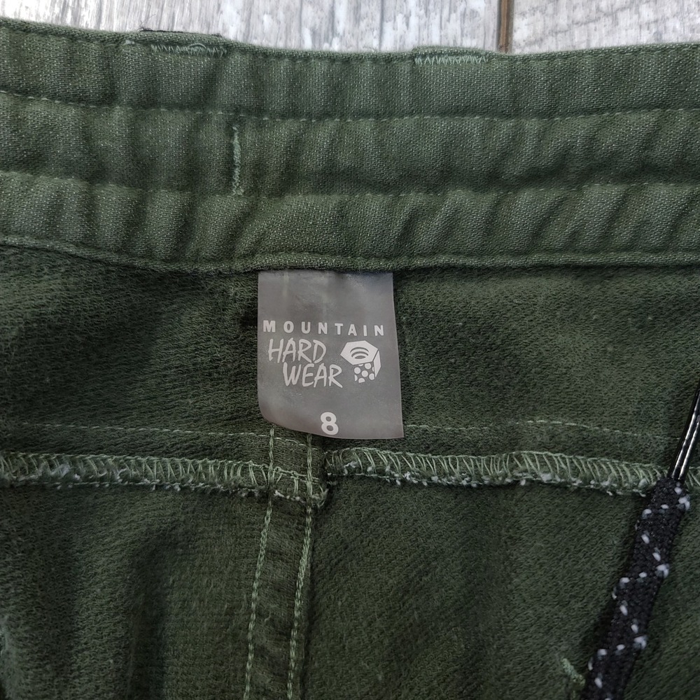Mountain Hardwear Joggers Women 8 Green Utility Hiking Cargo Pants - Picture 8 of 8